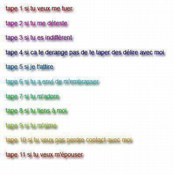 choisisez entre ces mots celle ke vous vouler faire ou resentir